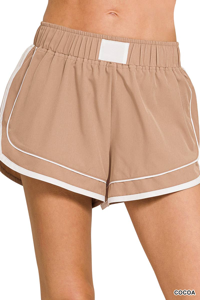 0424 Soft Woven Lined Dolphin Shorts SI-29771
