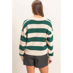 Rugby Stripe Polo Sweater
