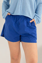 Poplin High Waist Shorts