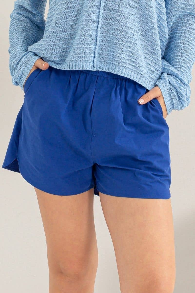 Poplin High Waist Shorts