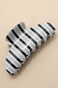 JUMBO STRIPE PLAID OVAL HAIR CLAW CLIPS | 40H1069