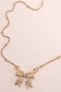 Pearl Bow Necklace