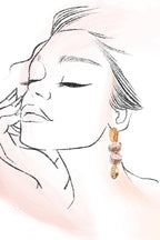 PINK CERAMIC PORCELAIN FISH DROP EARRINGS | 80E61240