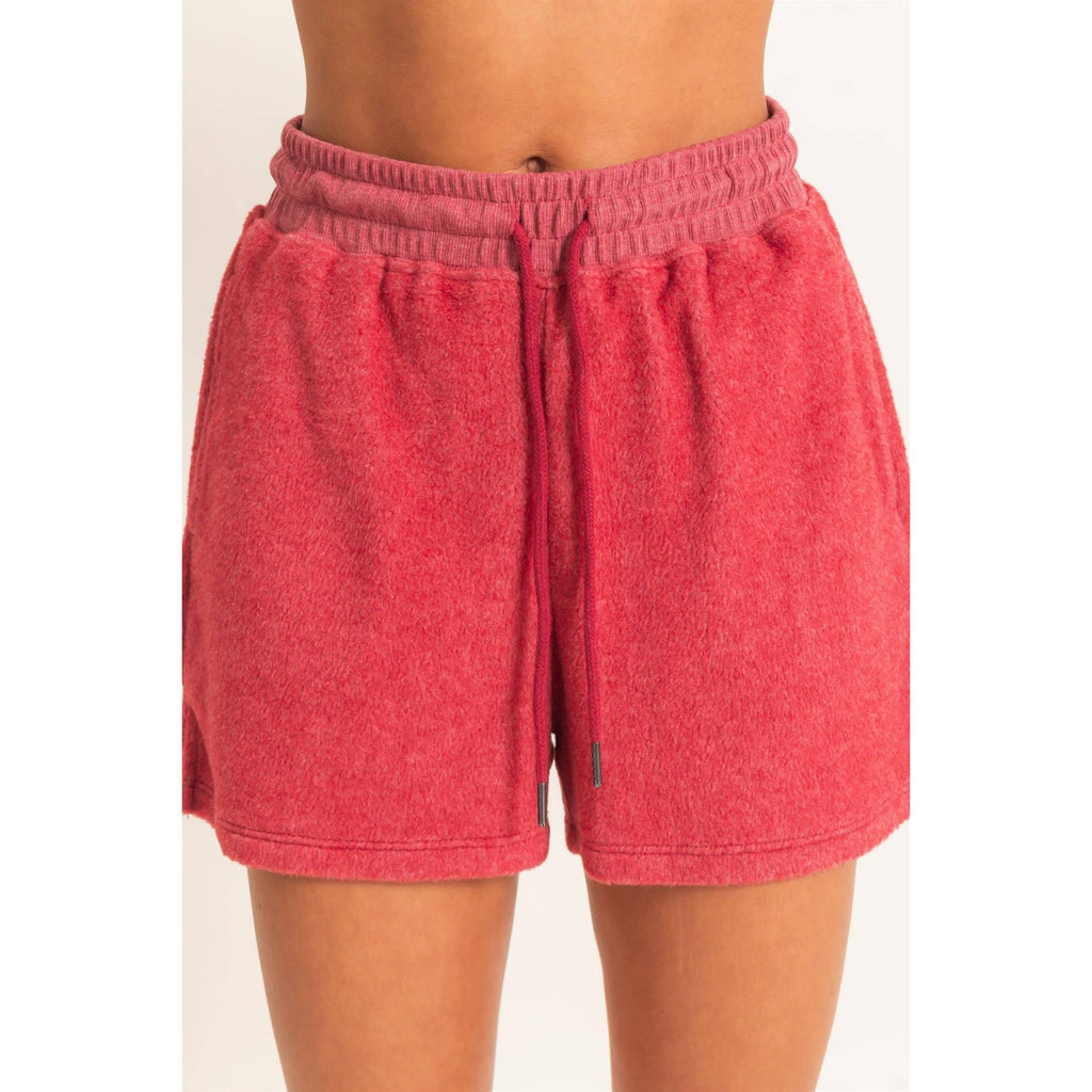 Contrast Sweatshirt & Shorts Set