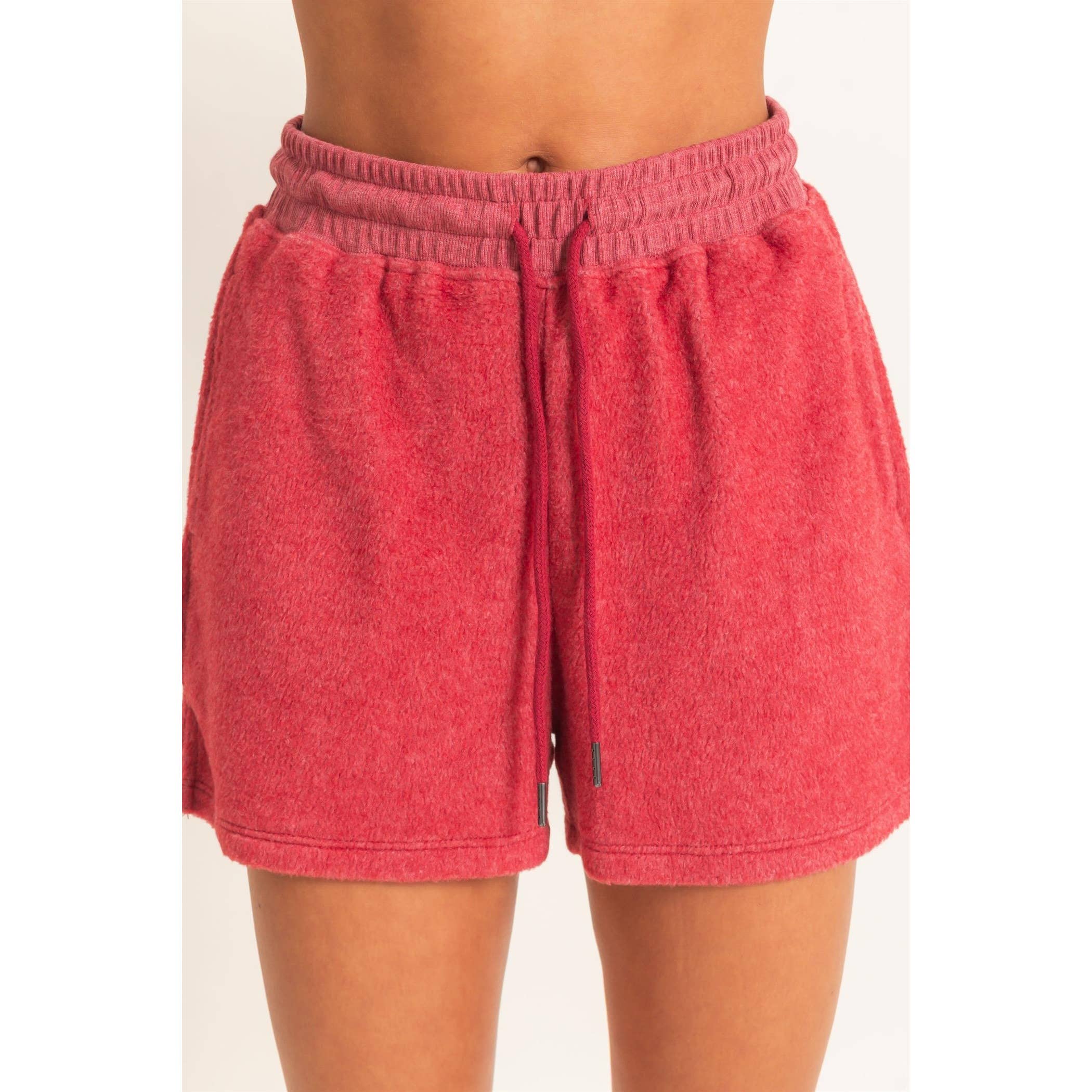 Contrast Sweatshirt & Shorts Set