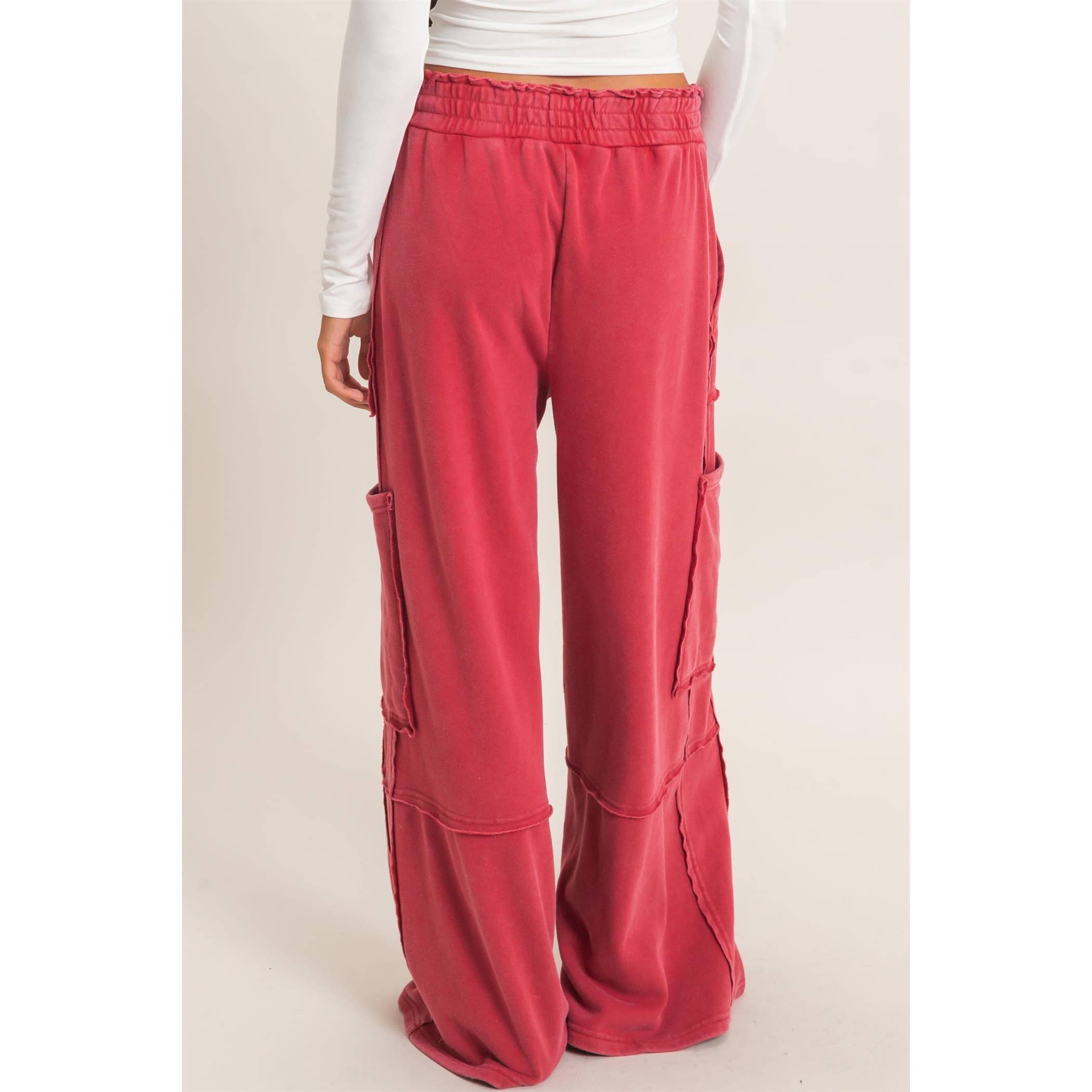 Mineral Wash Cargo Pocket Pants
