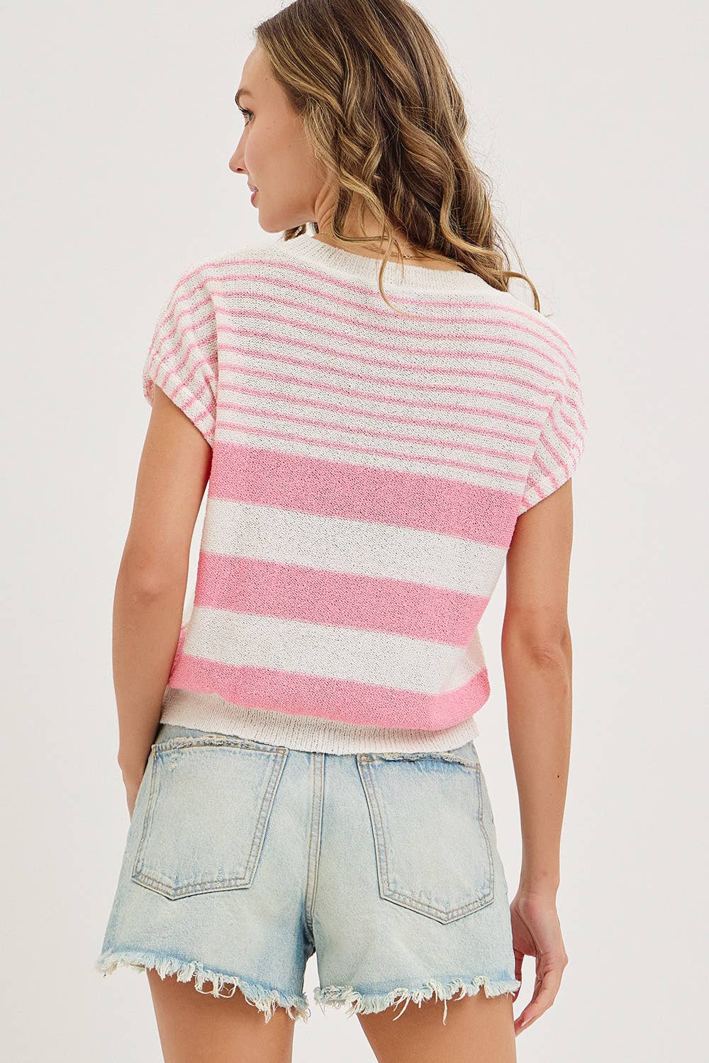 STRIPED SPRING/ SUMMER  KNIT TOP