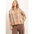 Plaid Button-Up Shirt