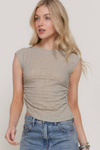 Sleeveless Reversible Boat/Round Neck Stretch Lace Top