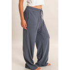 Brushed Waffle Drawstring Pants