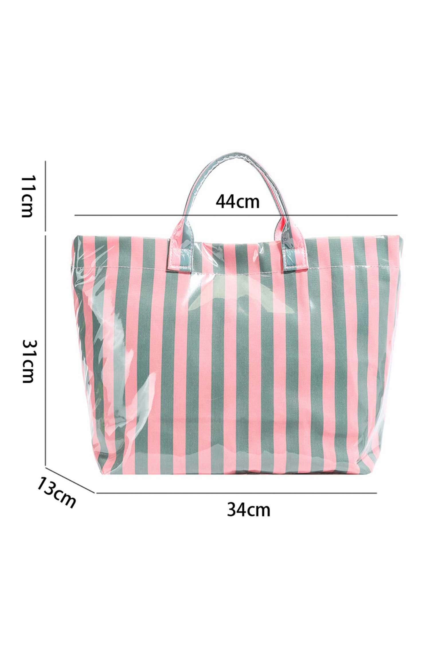 LAS Polka Dot Durable Waterproof PVC Tote Bag