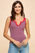 JK32311BS - MULTI STRIPE TANK CROP TOP