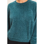 Chenille Crew Neck Sweater