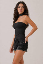 JU30012 - CHOKER NECK TUBE TOP