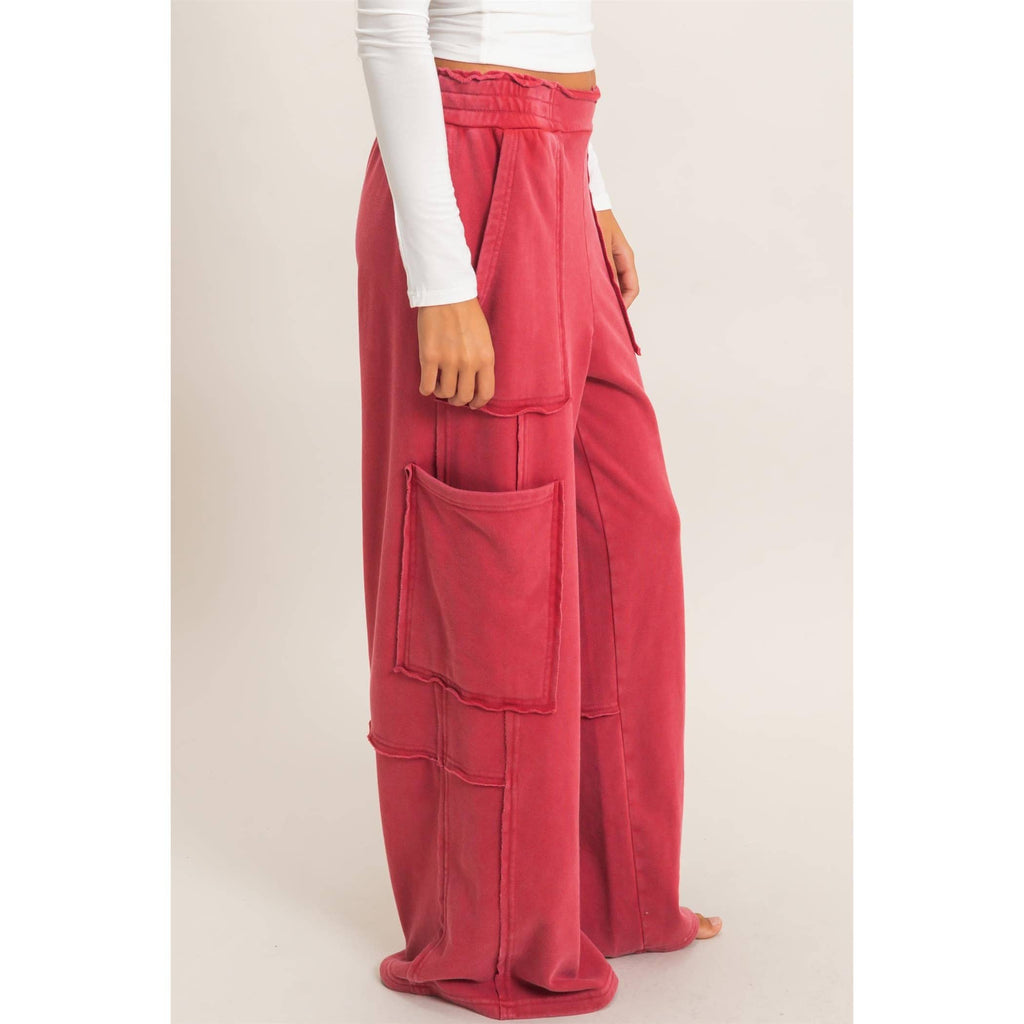 Mineral Wash Cargo Pocket Pants