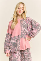 Washed Block Tree Camo Sweatshirt HT6848