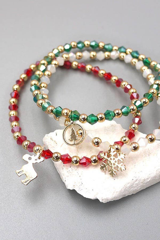 Christmas Bracelet Trio