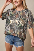 Country Club Vintage Wood Camo Heavy Tee