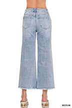 High Waist Wide Leg Straight Denim Pants - Zenana