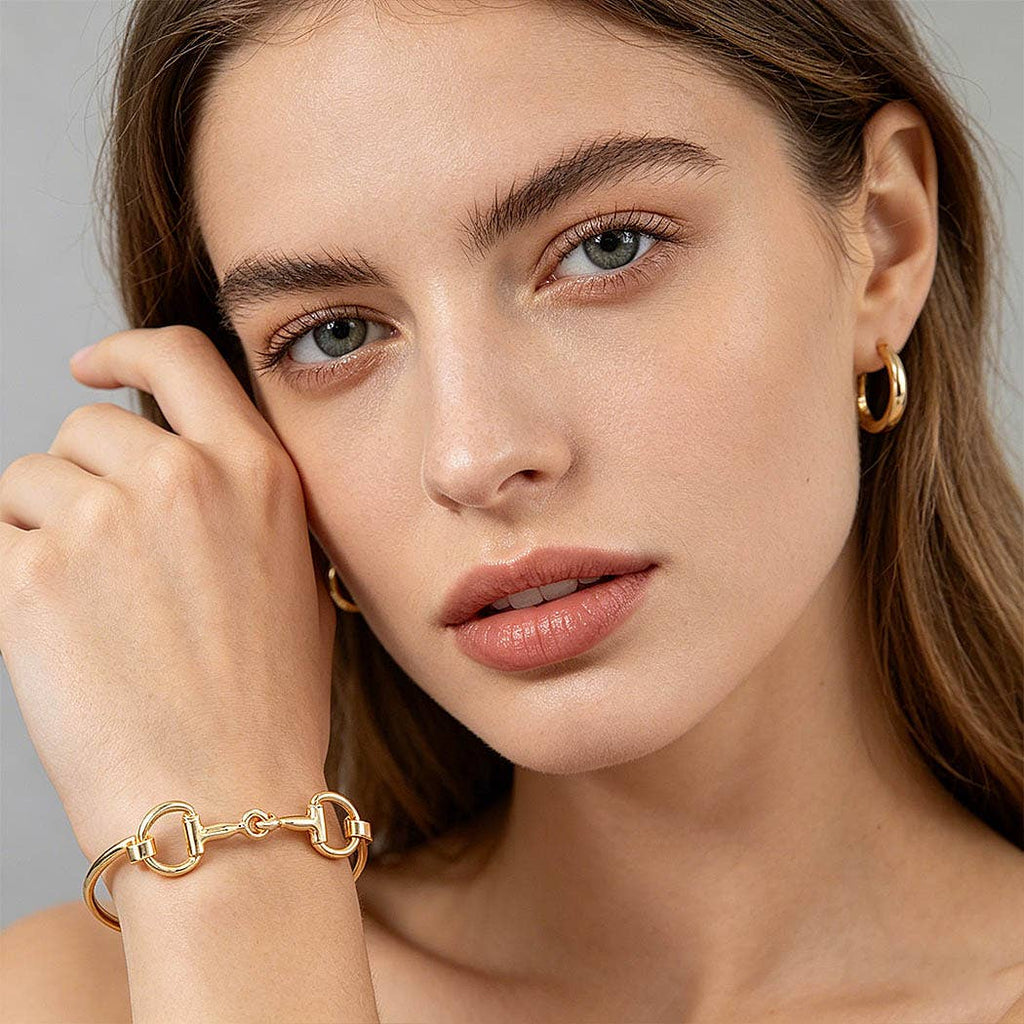Polished Horseshoe Cuff Bracelet