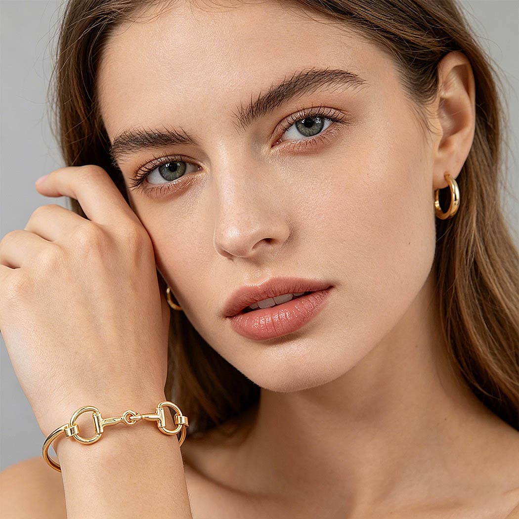 Polished Horseshoe Cuff Bracelet