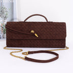 Vegan Suede Braided Bag