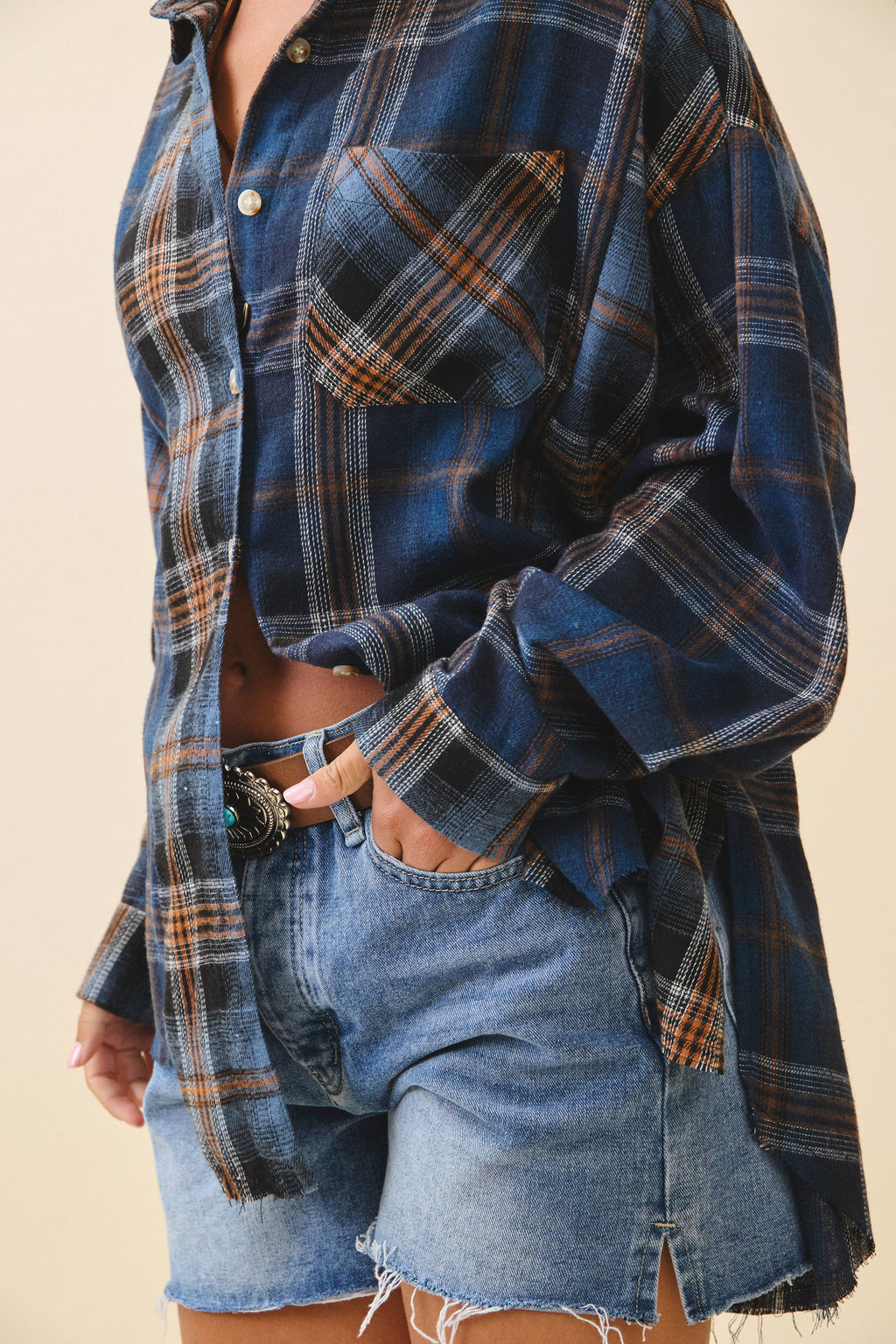 8376EN Kambrie Plaid Flannel Shirt