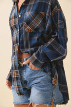 8376EN Kambrie Plaid Flannel Shirt