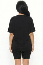 Loose Fit Top & Bike Shorts Set