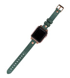 Apple Watch Band 38mm 40mm 42mm 44mm, Leather Watchband, Leopard Apple Watch Strap, iWatch Bracelet, Personalized Gift, Custom iWatch Band