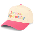 C.C OUT HERE DILLY DALLYING Letter on Two Tone Trucker Hat