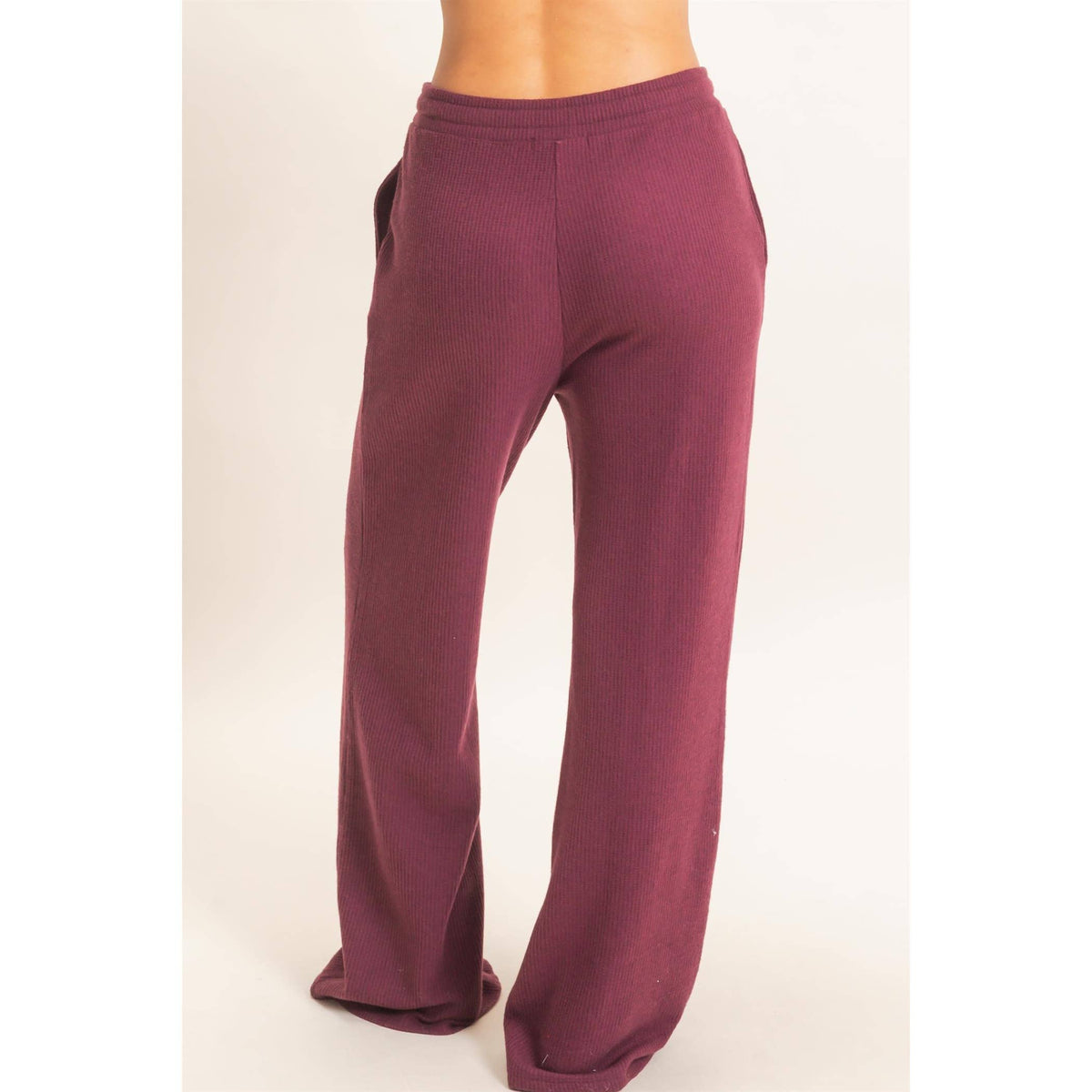 Brushed Waffle Drawstring Pants