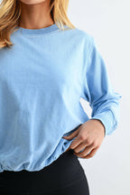 Mineral Cloud Bubble Hem Pullover