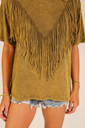 Vintage Fringe Boho Washed Tee