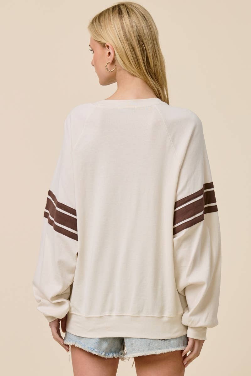 PUFF' Saved By Grace Graphic Oversized Lightweight Sweatshir