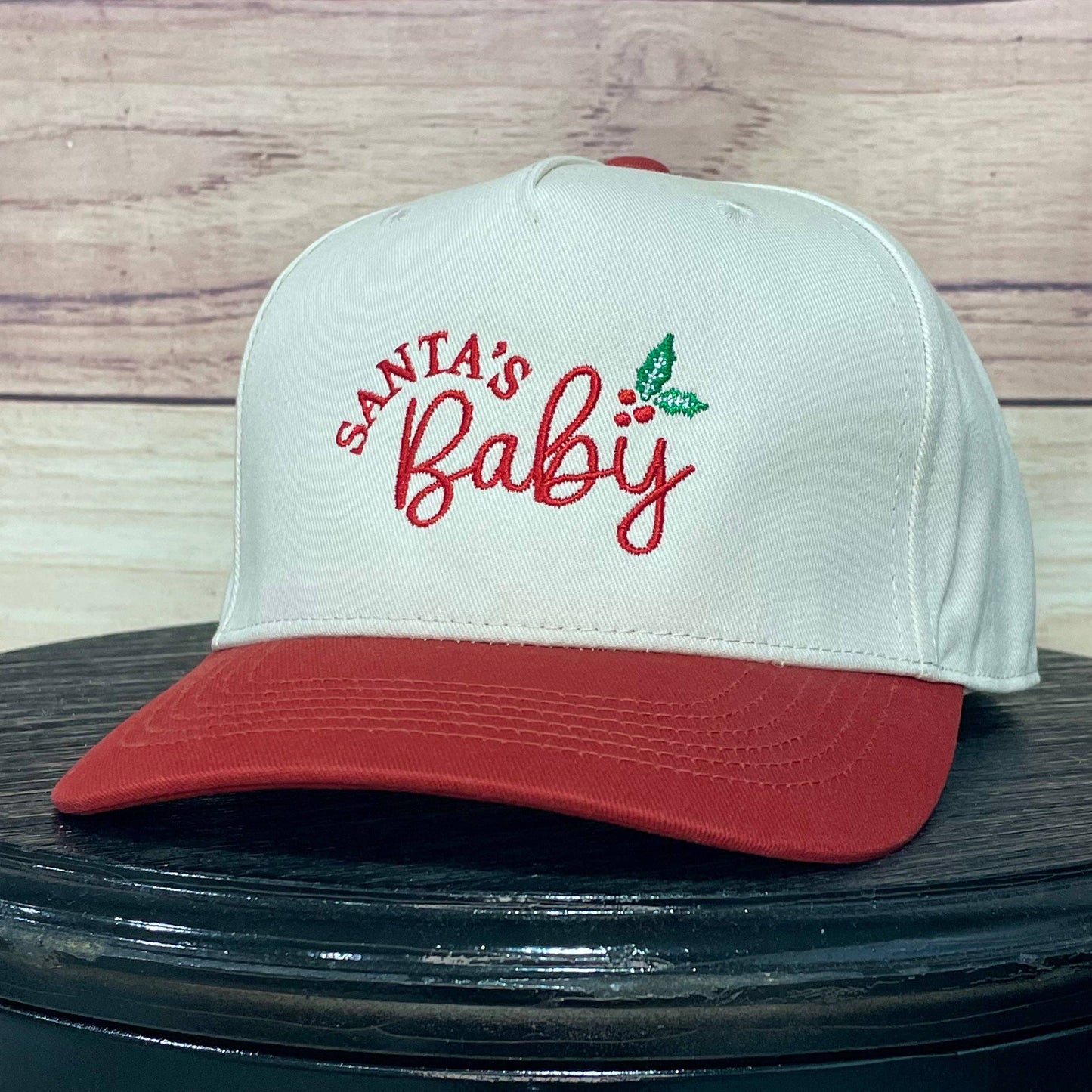 Santa's Baby Embroidered Trucker Hat