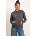 Long Sleeve Hoodie With Kangaroo Pocket
