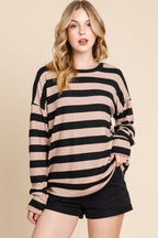 Stripe Dolman Sweater