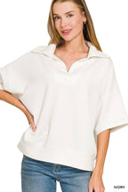 Scuba Collared Short Sleeve Pullover