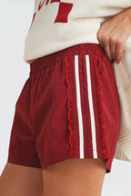 CP18000 - SIDE LACE TRIM GAME DAY SHORTS