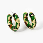 Modern Minimalist Thick Open Hoop Earrings