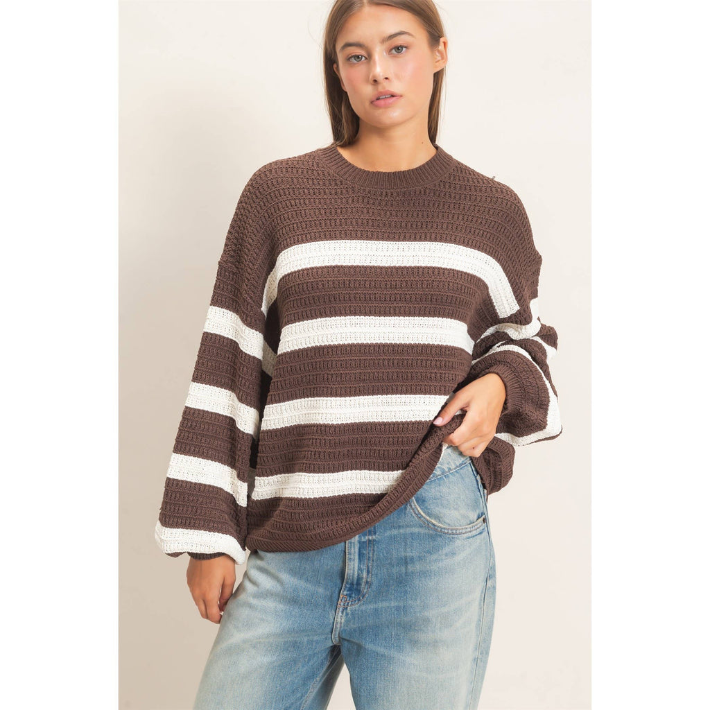 Striped Oversized Sweater