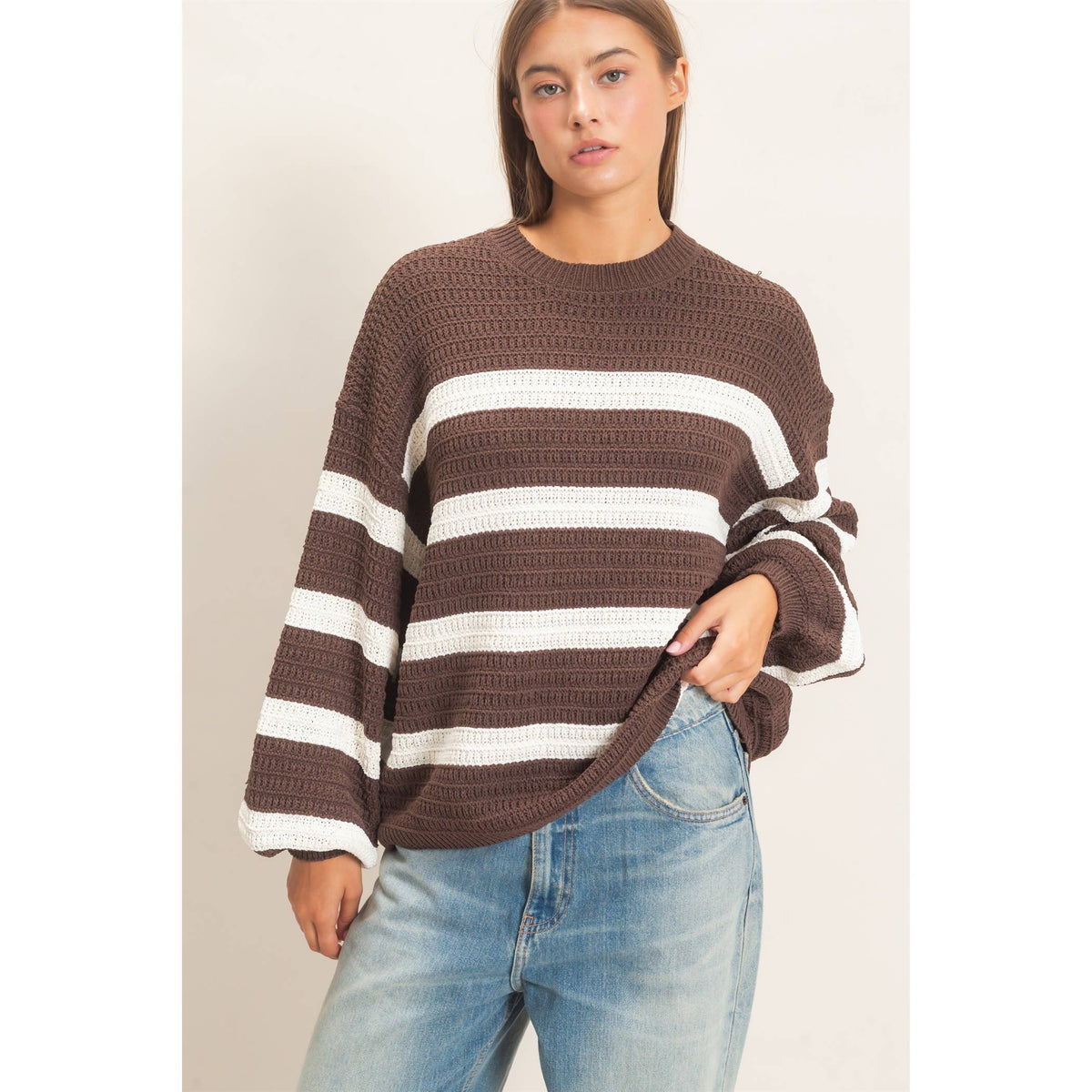 Striped Oversized Sweater