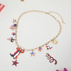 American USA Cowboy Charm Necklace
