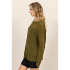 Distressed Knit Sweater
