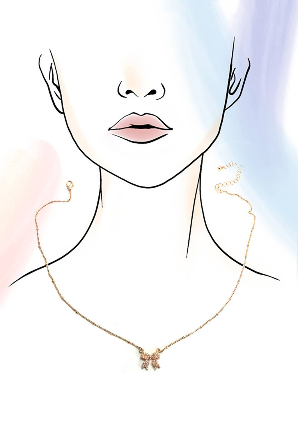 Pearl Bow Necklace