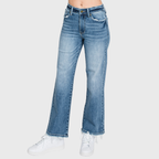 P489WF-MD SUPER HIGH RISE STRETCH SLIM STRAIGHT JEANS