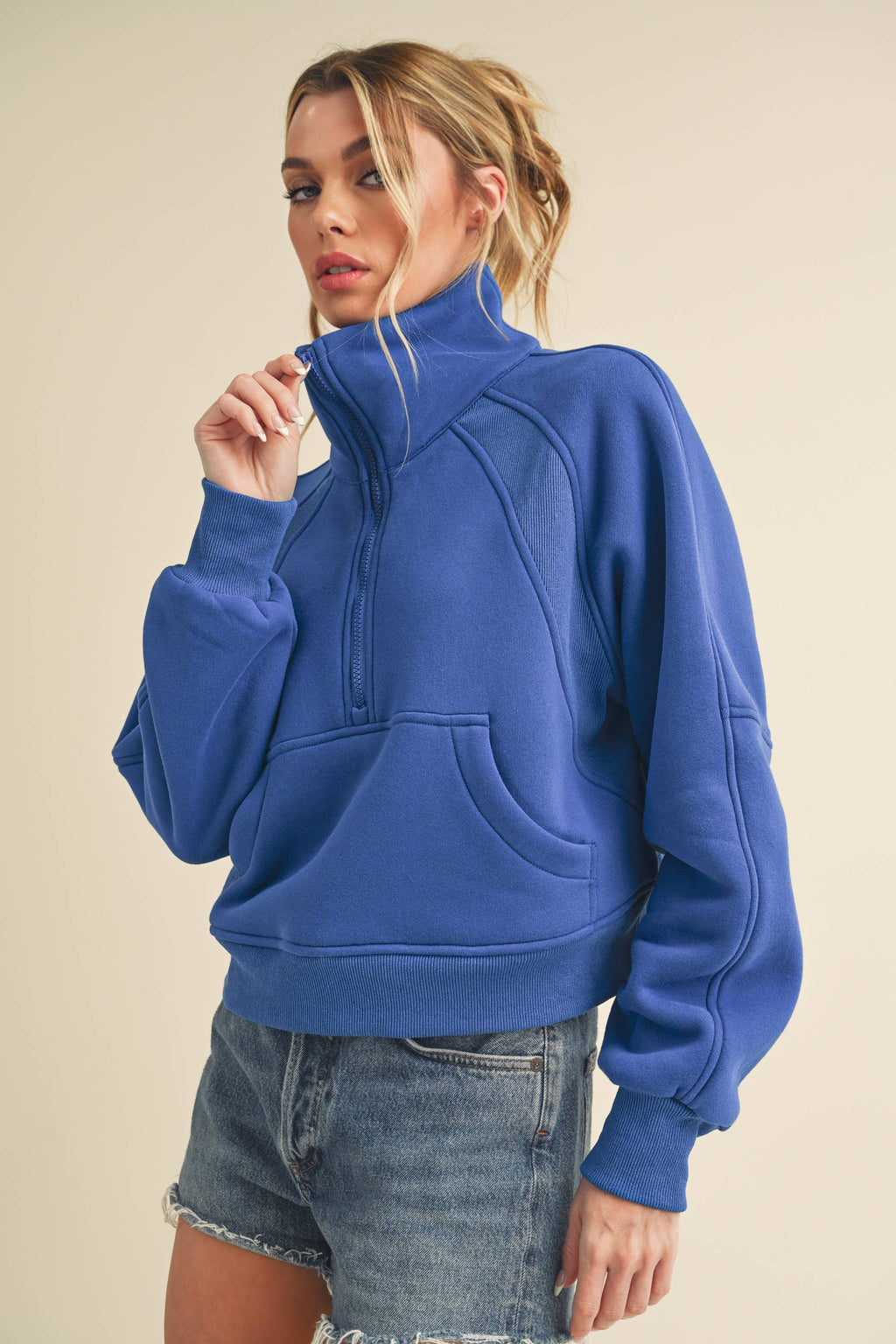 950CK Dove Funnel Neck Half Zip 6