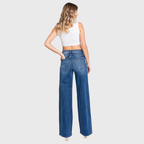 P1058W-DM HIGH RISE COMFORT STRETCH WIDE LEG JEANS