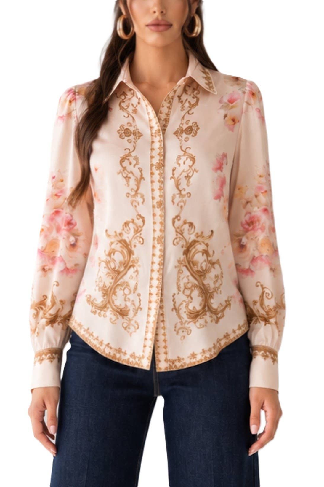 Button Down Shirt Top